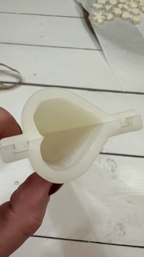 Forma tuba silikonowa mydło serce żywica 