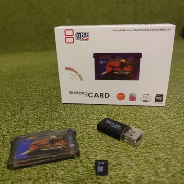 SUPER CARD, SUPERCARD - Nagrywarka GBA DS, SD 2 GB