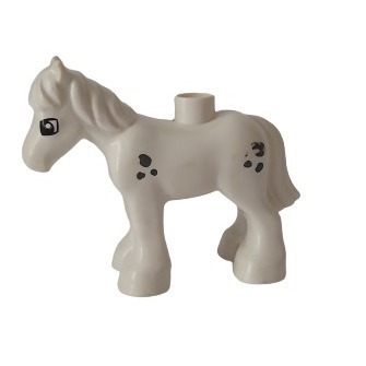 Lego Duplo figurka koń biały