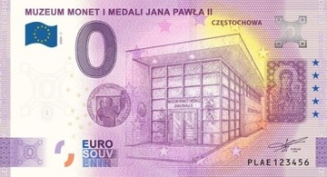 0 euro Częstochowa - Muzeum monet Jana Pawła II