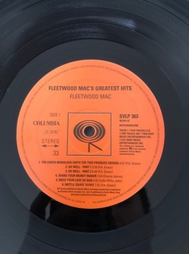 Winyl Fleetwood Mac Greatest Hits 1968-71 SVLP 363