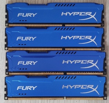 RAM DDR3 1600 HyperX Fury HX316C10F/4 (4x4GB) 16GB