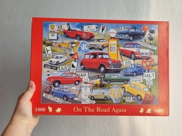 HOP On the road again puzzle 1000 samochody samochód cars