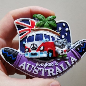 Magnes na lodówkę 3D Australia miś koala flaga bus