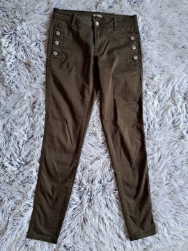 Orsay spodnie khaki 36/S rurki 