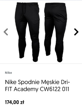 Nike Spodnie Męskie Dri-FIT Academy CW6122 011