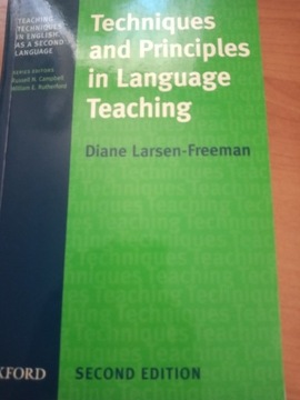 Techniques and principles in Language Teaching