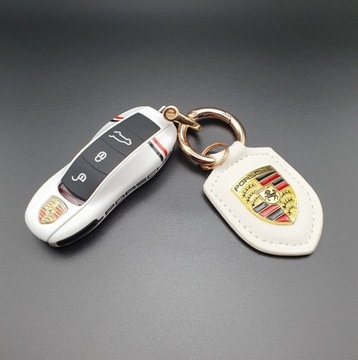 PORSCHE PANAMERA OBUDOWA ETUI DO KLUCZYKA +BRELOK 