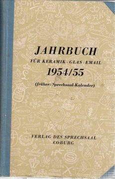 JAHRBUCH FUR KERAMIK, GLAS, EMAIL 1954/55