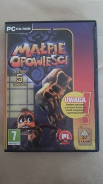 gra PC-CD ROM małpie opowieści zestaw 5 minigier