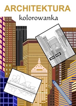 Architektura, kolorowanka, format A4