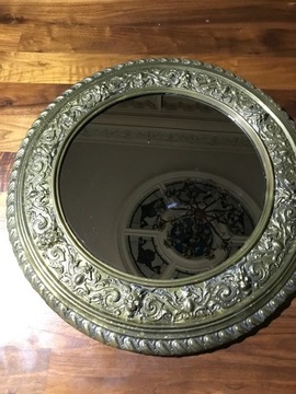 Stare lustro z mosiądzu 