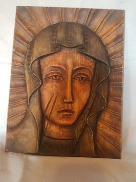 PŁASKORZEŹBA MATKA BOSKA CZĘSTOCHOWSKA MADONNA 