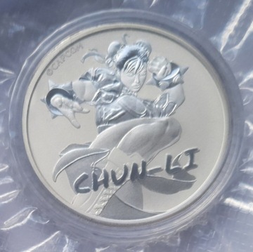 Moneta Street Fighter: Chun Li 1 uncja srebra 2022