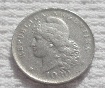 Argentyna Republika 20 centavos 1930 KM# 36 Ładne
