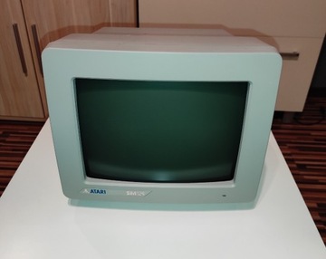Monitor Atari SM124 czarno-biały.