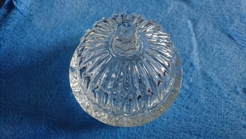 miseczka na cukierki z pokrywką szkło kryształ prl