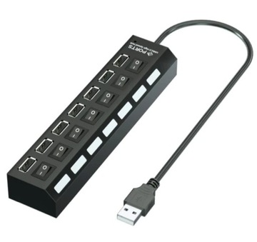 Listwa adapter USB 7 portów.
