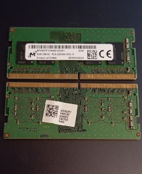 Pamięć RAM Micron 8GB DDR4 1RX16 PC4-3200AA-SC0-11