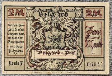 Notgeld Belgard (Białogard), 2 Mk 