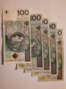 Banknot 100 złotych seria zastępcza YH YM YL AA