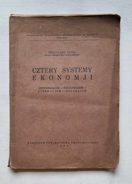 CZTERY SYSTEMY EKONOMJI Zweig 1932