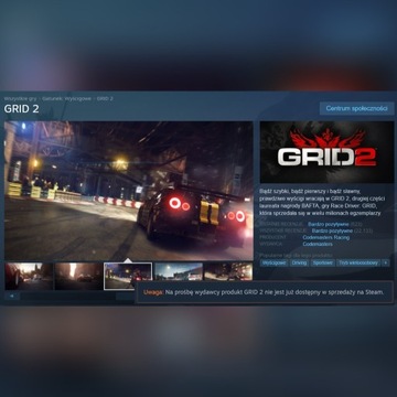 7x GRID 2 (klucz steam)