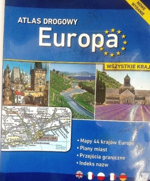 Wielka książka atlas drogowy Europa