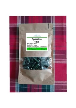 Spirulina kapsułki żelatynowe 100szt 500 mg