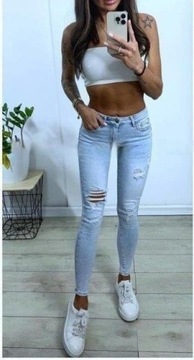 Spodnie jeansowe damskie PUSH UP (XL)