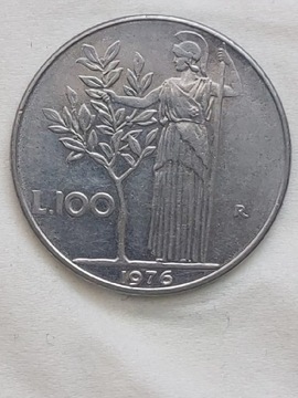 356 Włochy 100 lirów, 1976