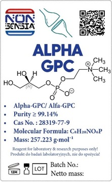 Alfa GPC / Alpha GPC / NONSENSIA 99% -1000mg.