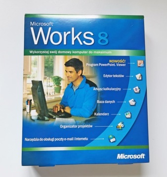 Microsoft Works wersja 8.0 BIG BOX PL STAN IDEALNY