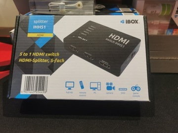 Przełącznik HDMI splitter iBox IHH51 
