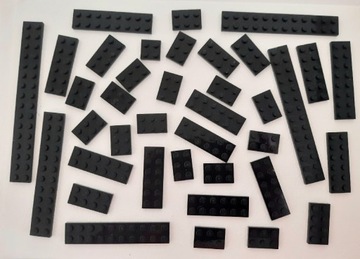 Klocki Lego płytki plate czarne