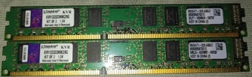 2 x Kingston KVR 333D3N9K2/8G