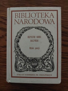 K.K. Baczyński Wybór poezji Biblioteka Narodowa BN