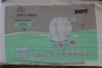San Seni Plus Pieluchomajtki 30 sztuk