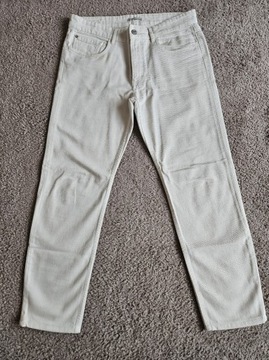 Kremowe/białe jeansy Mango Premium roz. 34