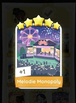 Monopoly GO Naklejka "Melodie Monopoly" set 13