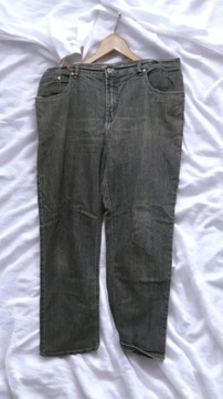 Spodnie jeansowe damskie szare 46