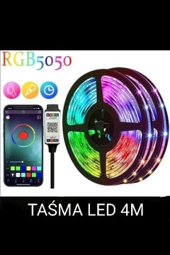 Taśma LED RGB 5050 3m 5V USB Bluetooth aplikacja