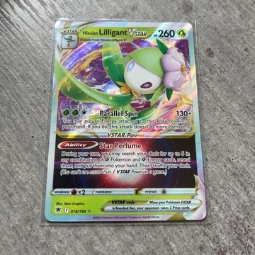 Karta Pokemon Hisuian Lilligant VSTAR 018 ASR