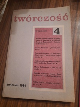 twórczość nr 4 1984