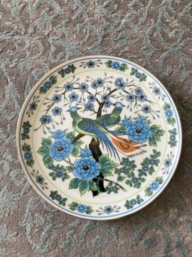 Japoński porcelanowy talerz ozdobny