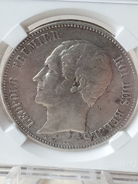 5 Franków Belgia  1850 r 