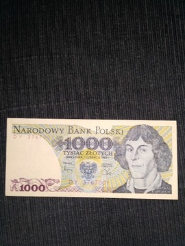 Banknot 1000 zł PRL z 1982 r Pewex seria DY3767001