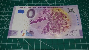 Banknot 0 Euro Lech Wałęsa 2021-50