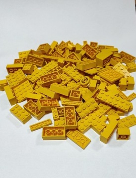 LEGO klocki mix żółte 200g elementy części 0,2kg