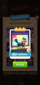 Syn szklarza KARTA COIN MASTER 